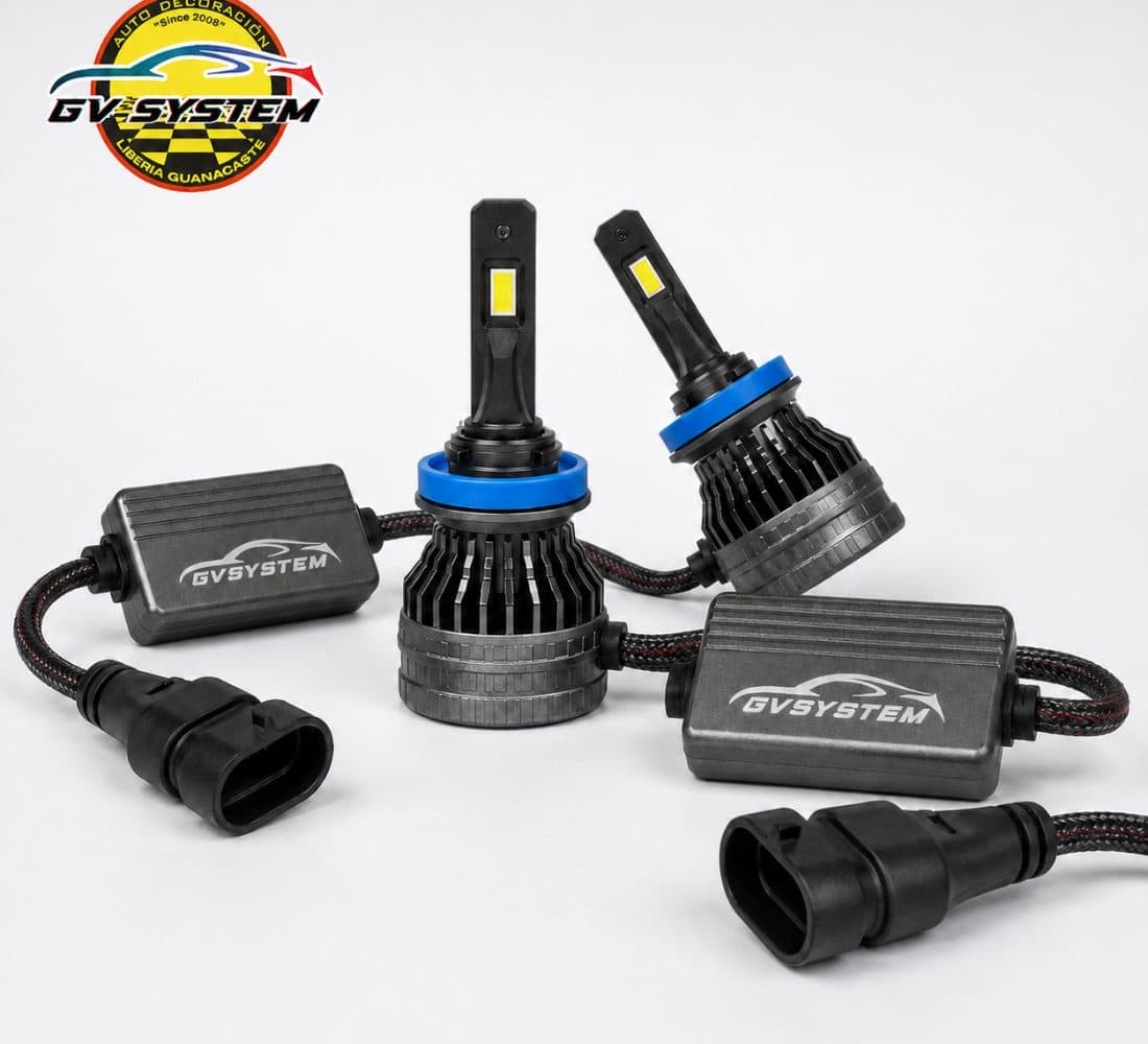 GV System LED - aro azul y conector sellado